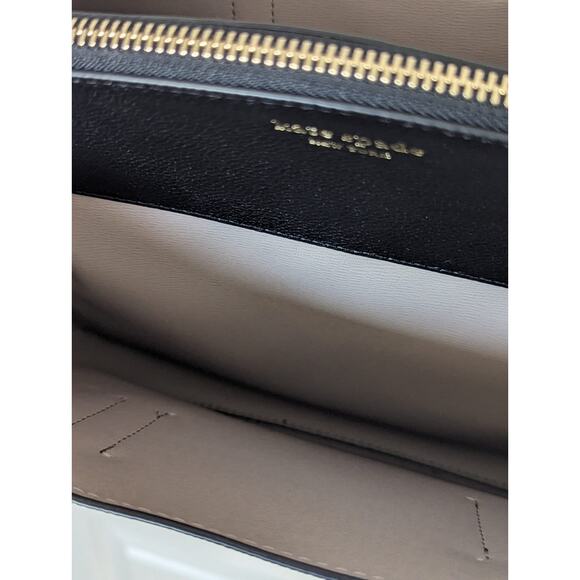 Kate Spade Margaux Medium Satchel Crossbody Bag BLACK $300+ AUTHENTIC - Picture 2 of 6